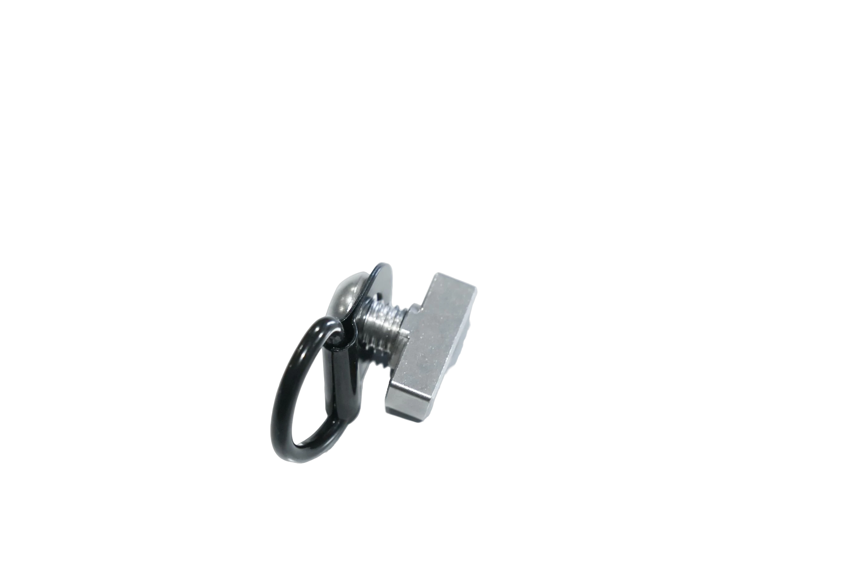 T-Slot Tie Down (Set of 4) in use on the Lone Peak Camper V2 — M8 bolt and custom LP T-nut per unit
