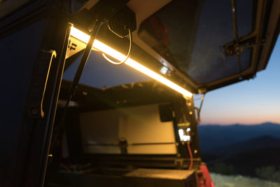 Juicebox in use on the Lone Peak Camper V2 — USB-C/USB-A fast charger