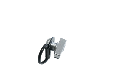 T-Slot Tie Down (Set of 4) in use on the Lone Peak Camper V2 — M8 bolt and custom LP T-nut per unit