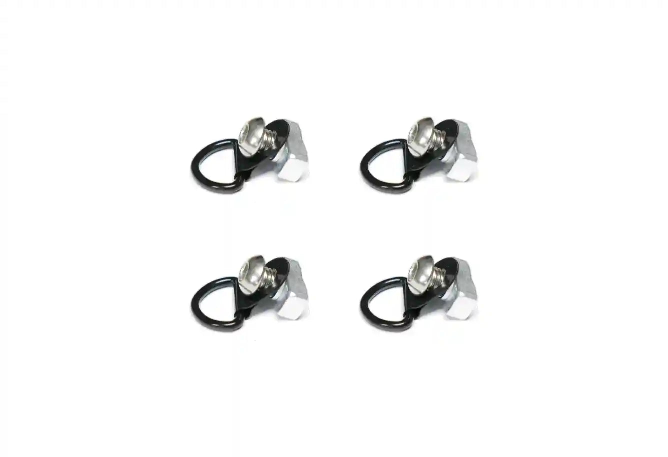 T-Slot Tie Down (Set of 4) — set of four low-profile T-slot tie downs for securing light gear to the Camper V2; M8 bolt and custom LP T-nut per unit