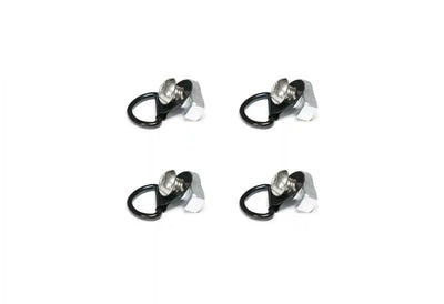 T-Slot Tie Down (Set of 4) — set of four low-profile T-slot tie downs for securing light gear to the Camper V2; M8 bolt and custom LP T-nut per unit