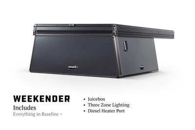F-150 5.6 Weekender Build in closed configuration — Three-Zone Lighting
